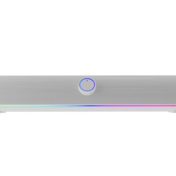 Бял саундбар GENESIS Helium 312BT с RGB подсветка