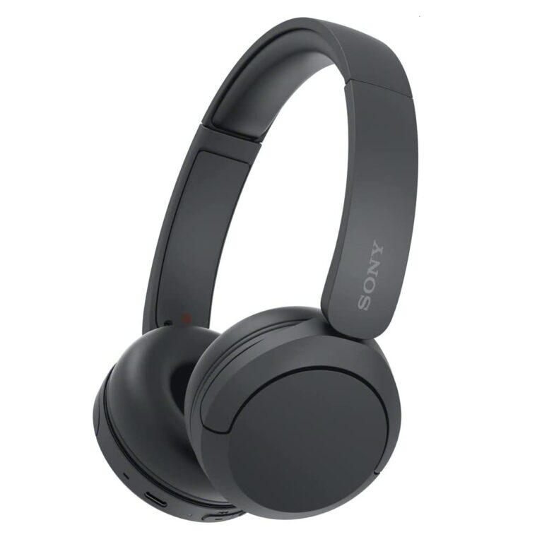 Безжични On-ear слушалки SONY WH-CH520, Bluetooth 5.2, Автономия до 50 ч, Multipoint, Вграден микрофон, Черен