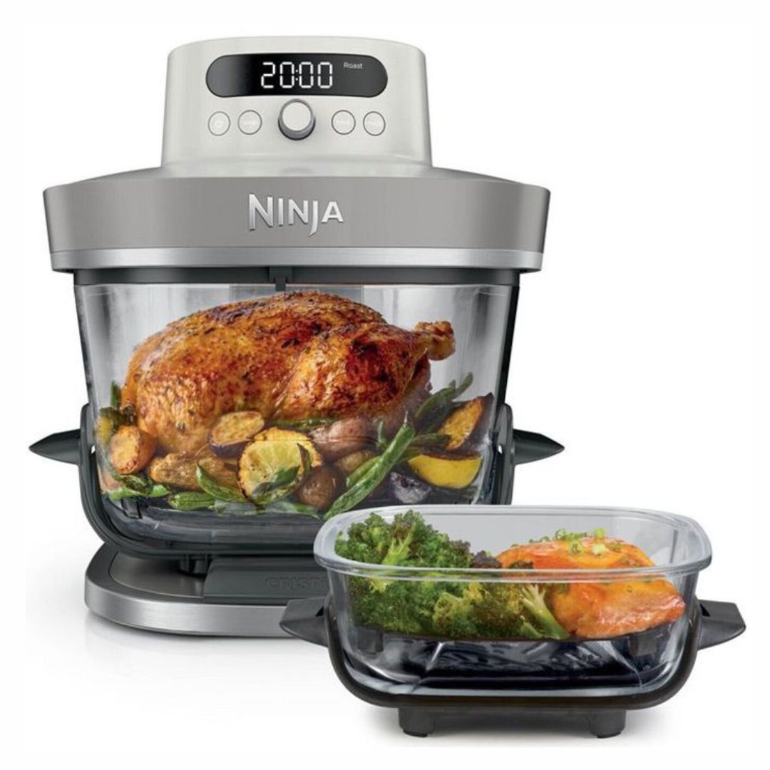Фритюрник с горещ въздух Ninja CRISPi PRO XL 7в1 AS101EU, Мощност 2050W, 2 стъклени контейнета(5.7л и 2.3л), 7 програми, Температури до 240°C, Подходящ за съдомиялна 1 Фритюрник с горещ въздух Ninja CRISPi PRO XL 7в1 AS101EU, Мощност 2050W, 2 стъклени контейнета(5.7л и 2.3л), 7 програми, Температури до 240°C, Подходящ за съдомиялна