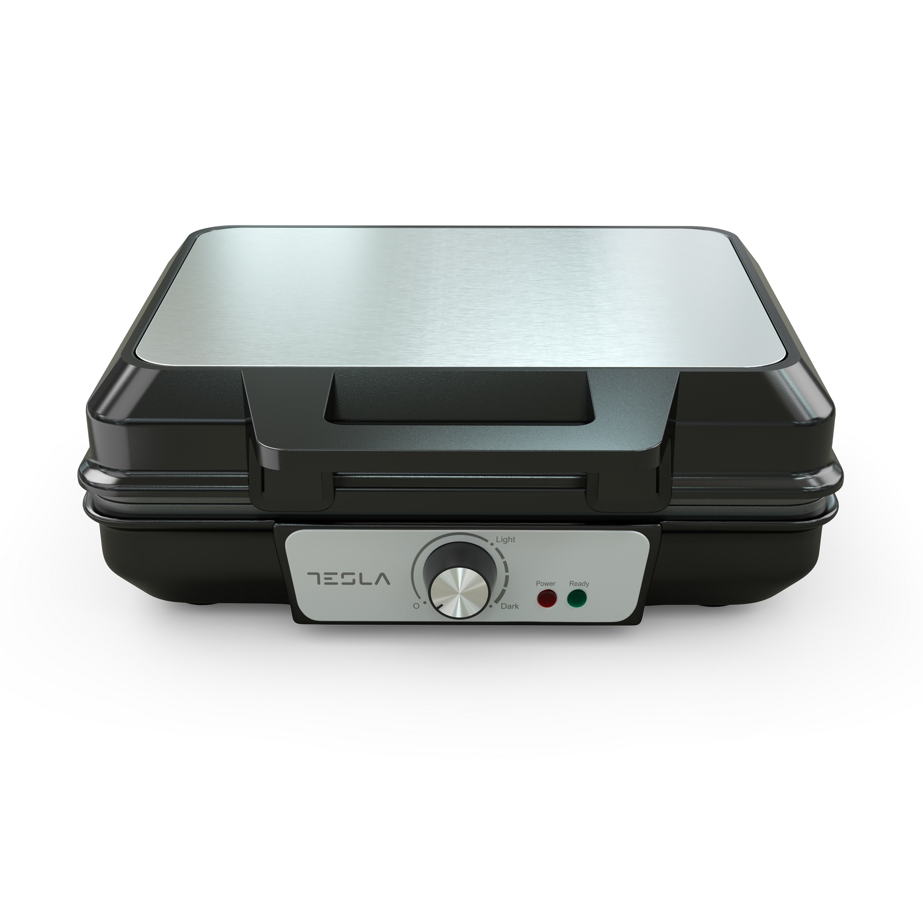 Гофретник Tesla WM200BX, Мощност 1000W, Незалепващ, Черен с инокс 2 Гофретник Tesla WM200BX, Мощност 1000W, Незалепващ, Черен с инокс - Image 2