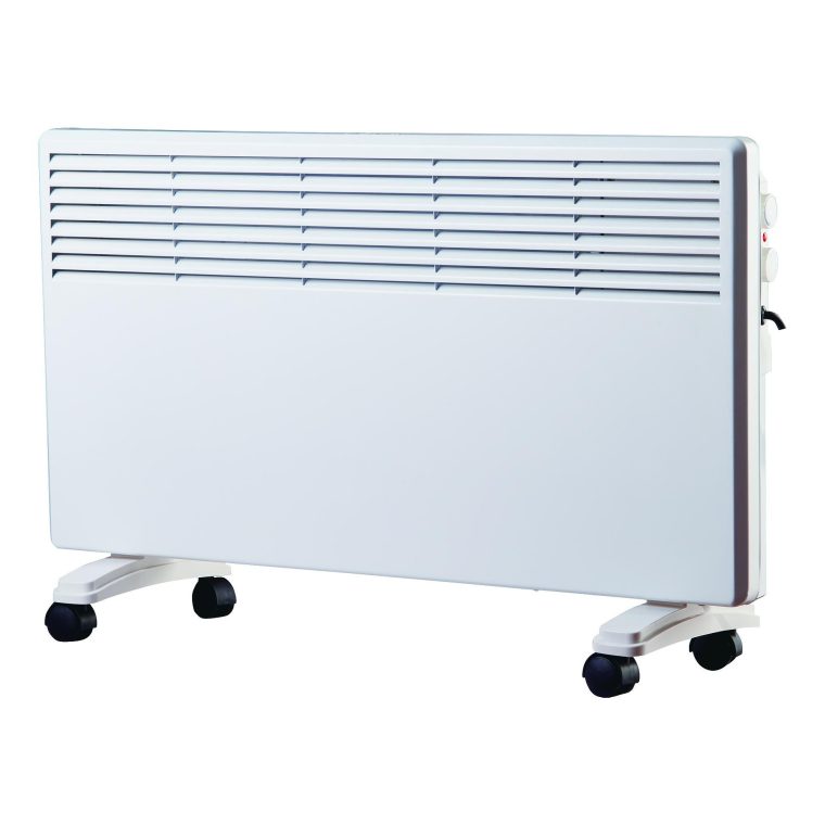 Електрически Конвектор ELITE ECP-1392,2000 W Максимална Мощност, 2 Настройки: 1000 W и 2000 W, Регулируем Термостат, Защита от Прегряване, Свободно Стоящ или Стенен Монтаж, Бял