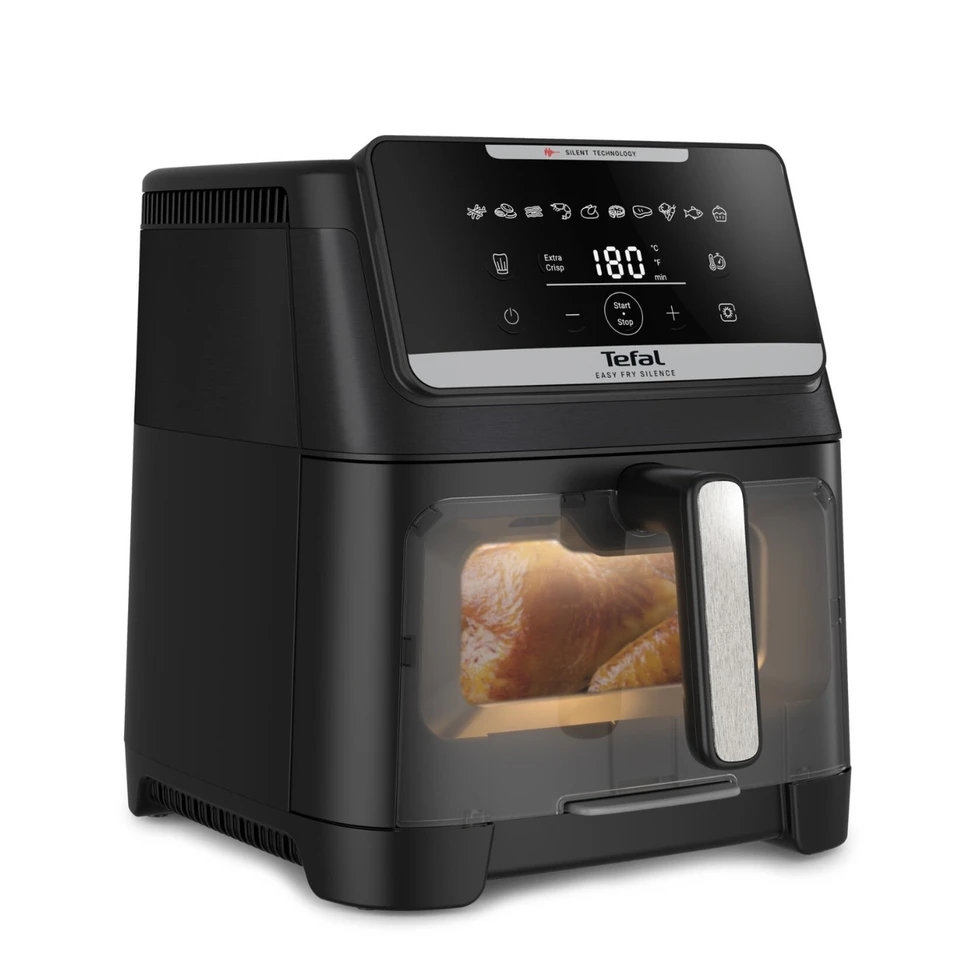 Фритюрник с горещ въздух Tefal Easy Fry Silence XXL VISION EY8468E0, 7 л, черен 3 Черен фритюрник с горещ въздух Tefal Easy Fry Silence XXL VISION EY8468E0