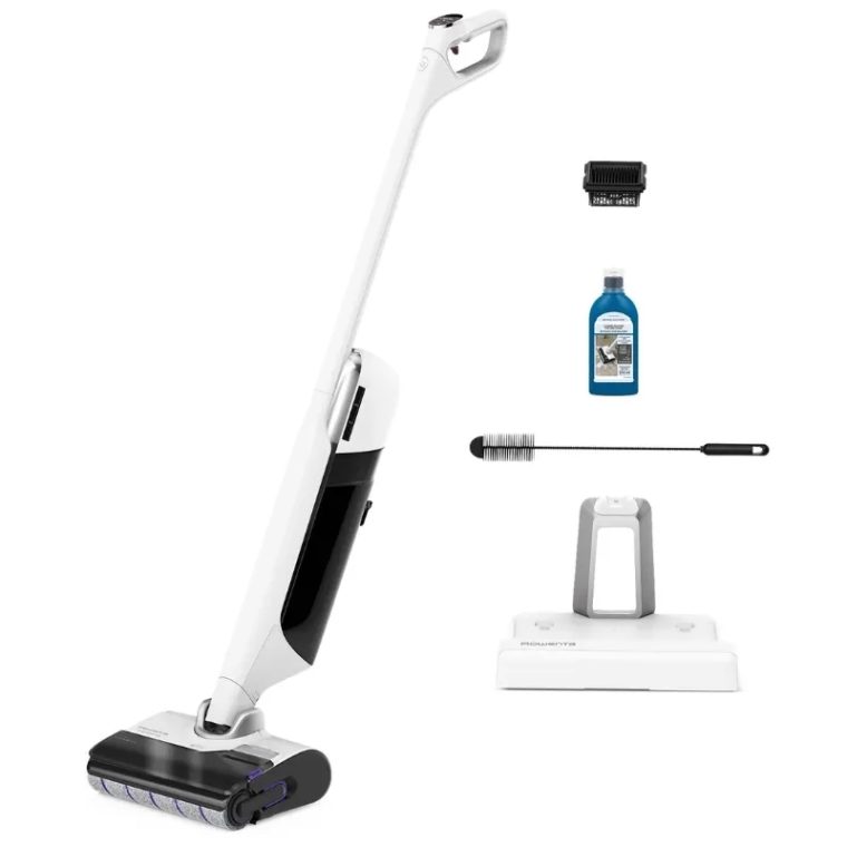 Безкабелна Подопочистваща Машина за Мокро и Сухо Почистване Rowenta X-Clean 12 GZ7257E0, Едновременно Прахосмукиране и Измиване, Всмукателна Мощност 21 kPa, Почистване Покрай Первази и Ъгли от Двете Страни