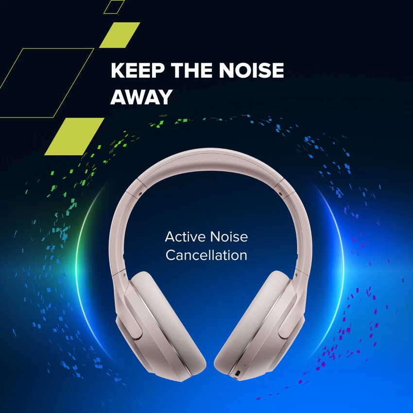 Слушалки тип Over-ear CANYON OnRiff 6 ANC, Bluetooth 5.3, Активно шумопотискане (ANC), Възпроизвеждане до 25 ч, Жична и безжична връзка, Bluetooth Multipoint за 2 устройства, Сгъваеми, Сив 13 Over-ear слушалки CANYON OnRiff 6 ANC