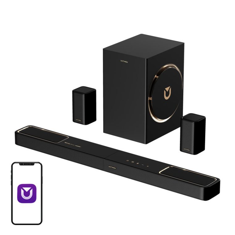 Саундбар Система Ultimea Skywave F40 BOOM, 5.1.2 Канала, Dolby Atmos, 460 W Пикова Мощност, HDMI eARC и Bluetooth 5.4