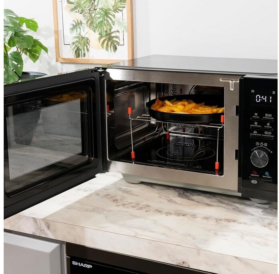 Комбинирана Микровълнова Фурна AirFry 5 в 1 Sharp RCA271TB, 27 L, Микровълни, Грил, Конвекция и AirFry, 28 Автоматични Програми, Микровълнова Мощност 900 W 4 Комбинирана Микровълнова Фурна AirFry 5 в 1 Sharp RCA271TB, 27 L, Микровълни, Грил, Конвекция и AirFry, 28 Автоматични Програми, Микровълнова Мощност 900 W - Image 4