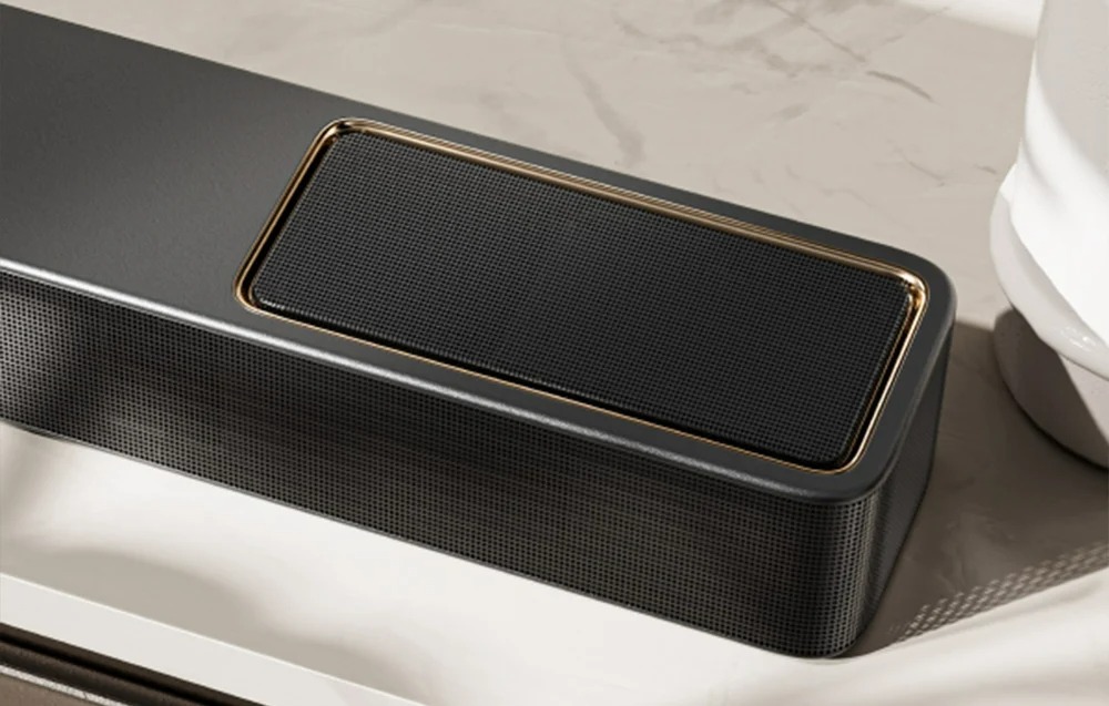 Саундбар Система Ultimea Skywave X40,5.1.2-Канален Звук, Dolby Atmos, 530 W Пикова Мощност, 2 Безжични Задни Съраунд Високоговорителя, 6,5-Инчов Субуфер 7 Насочен нагоре говорител на Ultimea Skywave X40