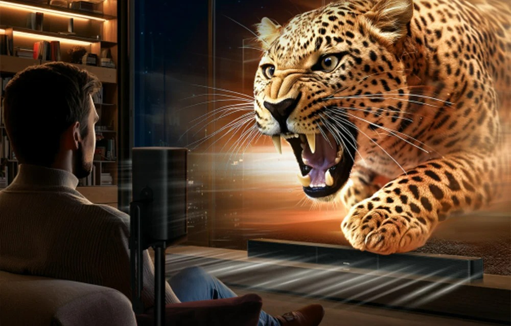 Саундбар Система Ultimea Skywave X40,5.1.2-Канален Звук, Dolby Atmos, 530 W Пикова Мощност, 2 Безжични Задни Съраунд Високоговорителя, 6,5-Инчов Субуфер 9 Ultimea Skywave X40 в домашна обстановка