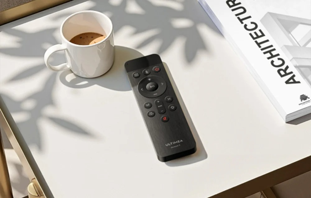 Саундбар Система Ultimea Skywave X40,5.1.2-Канален Звук, Dolby Atmos, 530 W Пикова Мощност, 2 Безжични Задни Съраунд Високоговорителя, 6,5-Инчов Субуфер 10 Дистанционно управление за Ultimea Skywave X40