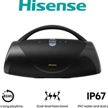 Черна Bluetooth парти тонколона Hisense VoyageBoom