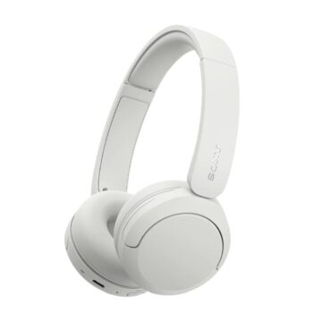 Безжични On-ear слушалки Sony WH-CH530, Bluetooth връзка, Възпроизвеждане до 55 часа, Вграден микрофон, Multipoint връзка, Затворен тип, Бял
