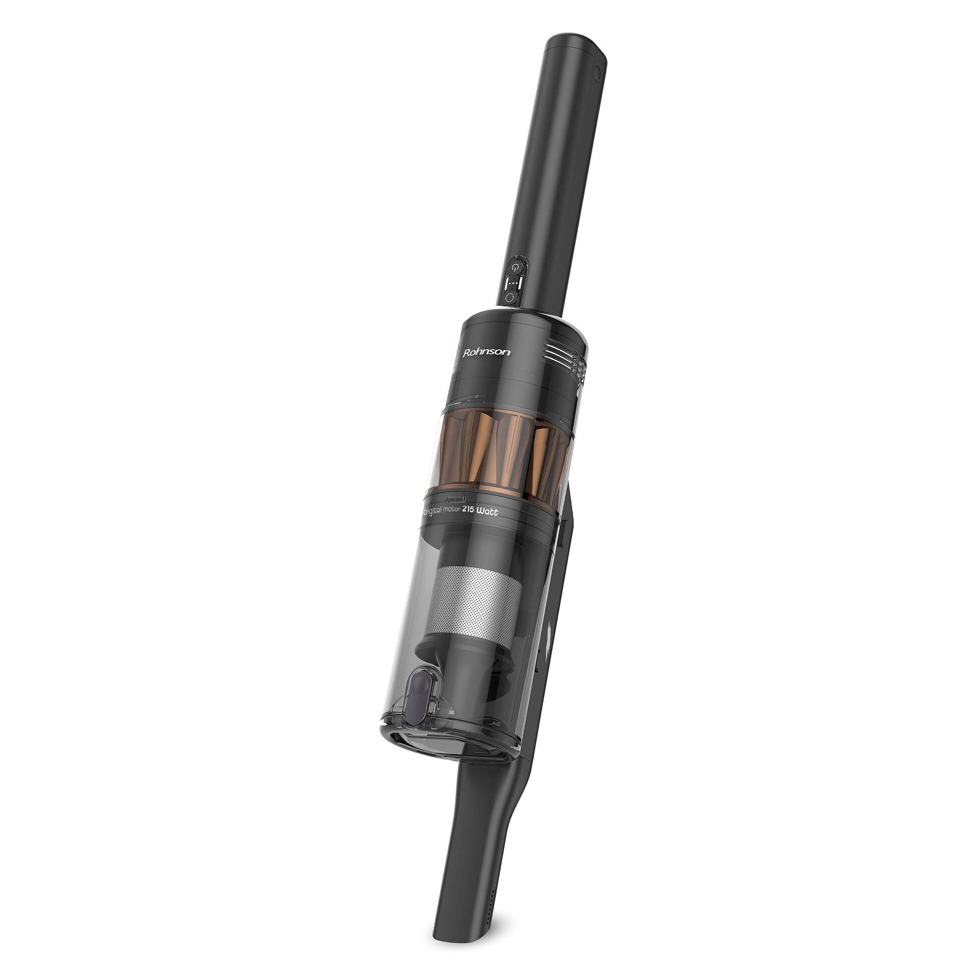 Безжична Прахосмукачка Rohnson M6 Mamba 6 Compact, 215 W Цифров Безчетков Мотор, Максимална Всмукателна Мощност 110 AW, до 35 минути Работа с Моторизирана Четка 3 Безжична прахосмукачка Rohnson M6 Mamba 6 Compact
