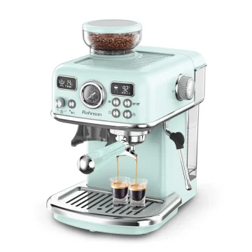Еспресо кафемашина с вградена кафемелачка Rohnson R-98250G