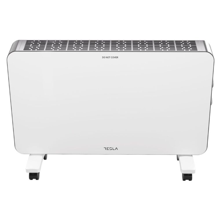 Конвектор TESLA PC301WB, За помещения до 25 кв.м, Мощност 2000 W, 3 степени, Стенен сензор, Датчик за отворен прозорец, Бял