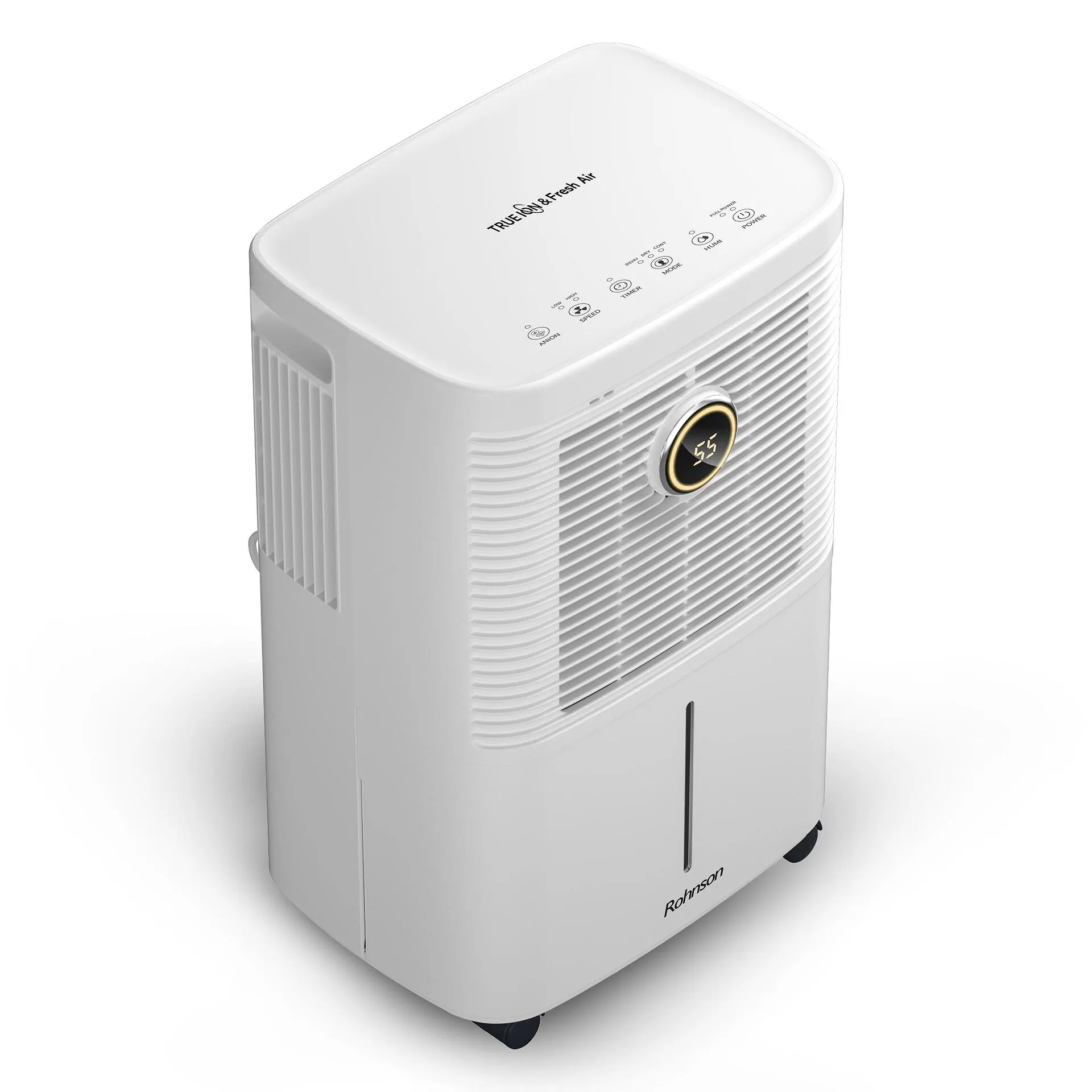 Обезвлажнител Rohnson R-91210, Помещения до 45 м², Капацитет 10 л/ден, Йонизация, Функция за сушене на пране, Бял 5 Обезвлажнител Rohnson R-91210