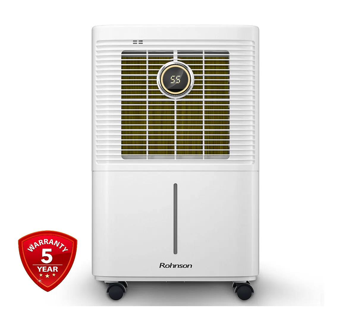 Обезвлажнител Rohnson R-91210, Помещения до 45 м², Капацитет 10 л/ден, Йонизация, Функция за сушене на пране, Бял 1 Обезвлажнител Rohnson R-91210