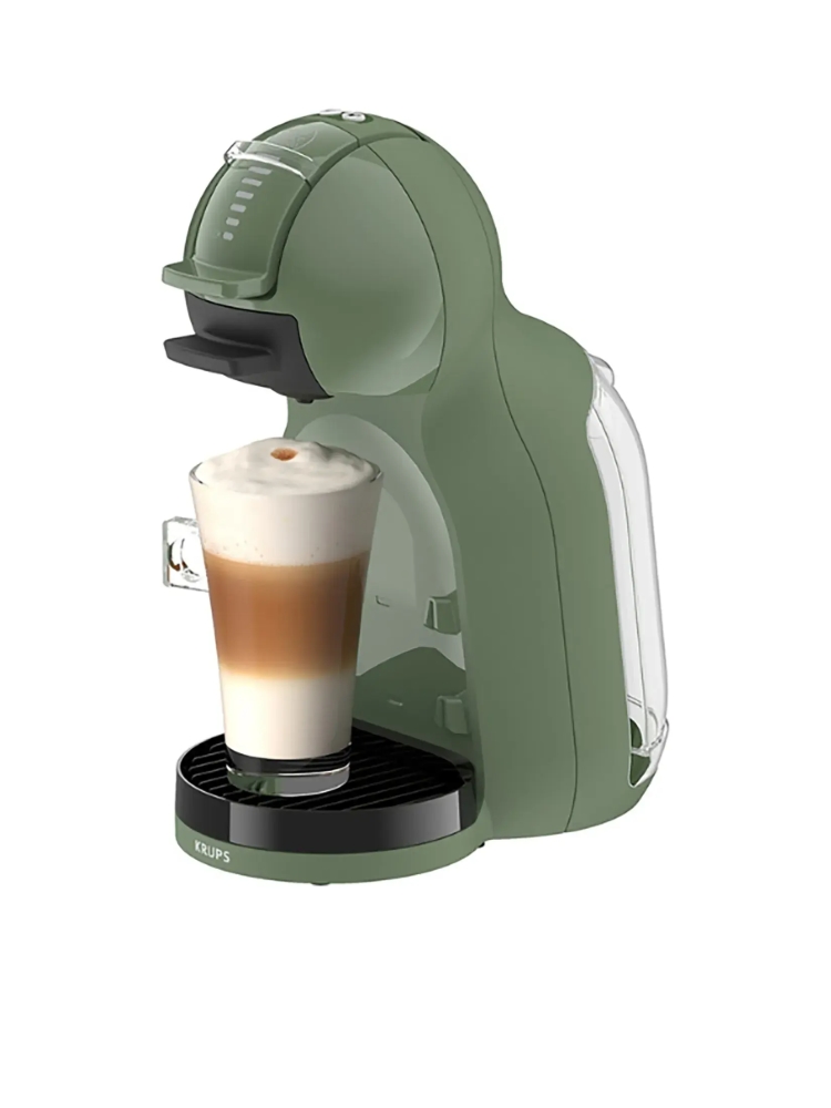 Капсулна Кафемашина Krups KP1433F0,15 Bar, 1600 W, Избор на Топли и Студени Напитки, Резервоар за Вода 0,8 L, Sage Green