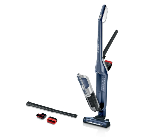 Безжична вертикална прахосмукачка Bosch BBH3K2800 Serie 4 Flexxo Gen2 28Vmax, Батерия 25,2 V до 55 мин, Без торба, Син