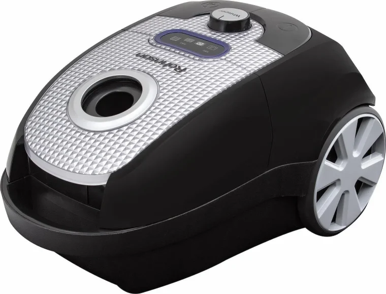 Прахосмукачка Rohnson R-1560, Мощност 650 W, HEPA филтър, Постоянна филтърна торба, Капацитет 4 л, Черен